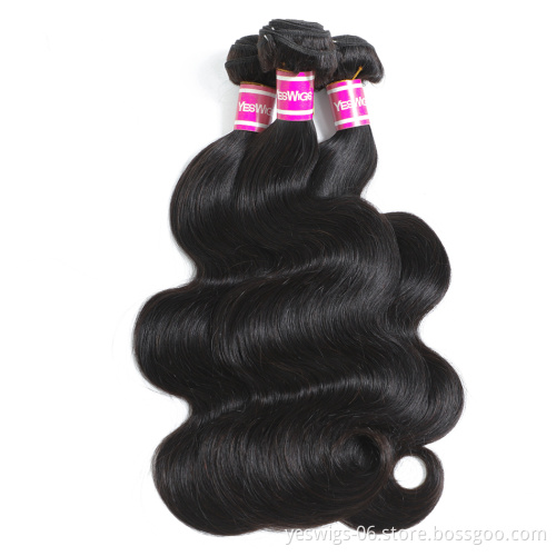 Factory Direct Wholesale Yeswigs Natural Body Wave 100 Real Human Remy Hair Cheap Brazilian Hair Weave Bundles Grade 8 a 9a 10a